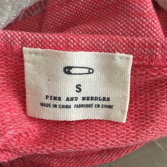 Pins & Needles Sweetheart Lace Zipped Crop Top - Picture 3 of 5